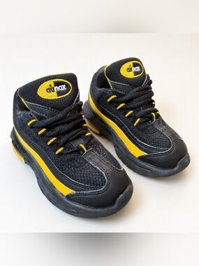 Nike Air Max 95 Toddler Shoes Black Yellow Size 9C